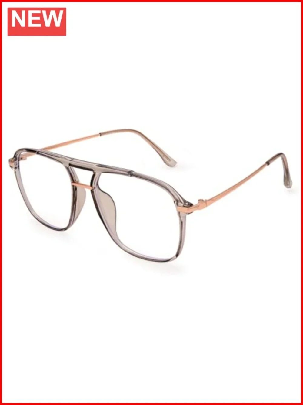 Blue Light Blocking Oversized Aviator Computer Glasses TR90 Metal Frame